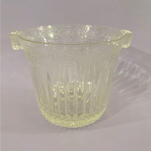 Vintage 1960’s Riccadonna Intricately Detailed Glass Crystal Clear Ice Bucket